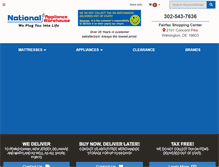 Tablet Screenshot of nationalappliancewarehouse.com